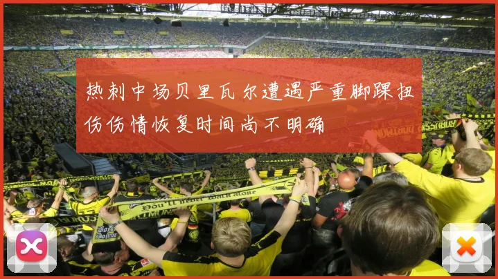 热刺中场贝里瓦尔遭遇严重脚踝扭伤伤情恢复时间尚不明确